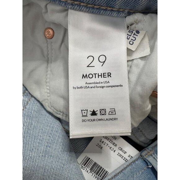 NWT Mother The Insider Crop Step Chew Mentally Elsewhere-sz 29 - Picture 12 of 13